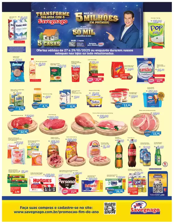 Catálogo Supermercado Savegnago em Cerquilho | Descontos e promoções | 2025-10-28T00:00:00.000Z - 2025-10-29T00:00:00.000Z