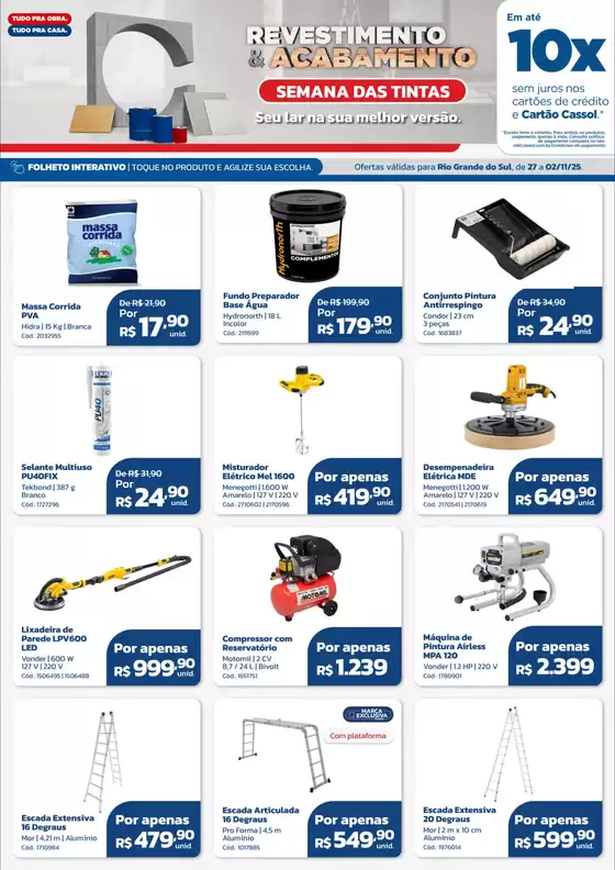 Novas ofertas para descobrir