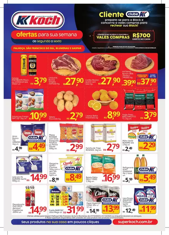 Catálogo Supermercados Koch em Itarana | Ofertas exclusivas | 2025-10-28T00:00:00.000Z - 2025-10-31T00:00:00.000Z