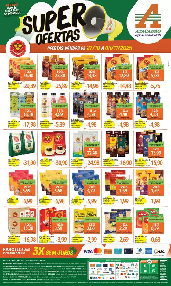 Catálogo Atacadão em Sete Lagoas | Pechinchas e ofertas atuais | 2025-10-28T00:00:00.000Z - 2025-11-09T00:00:00.000Z