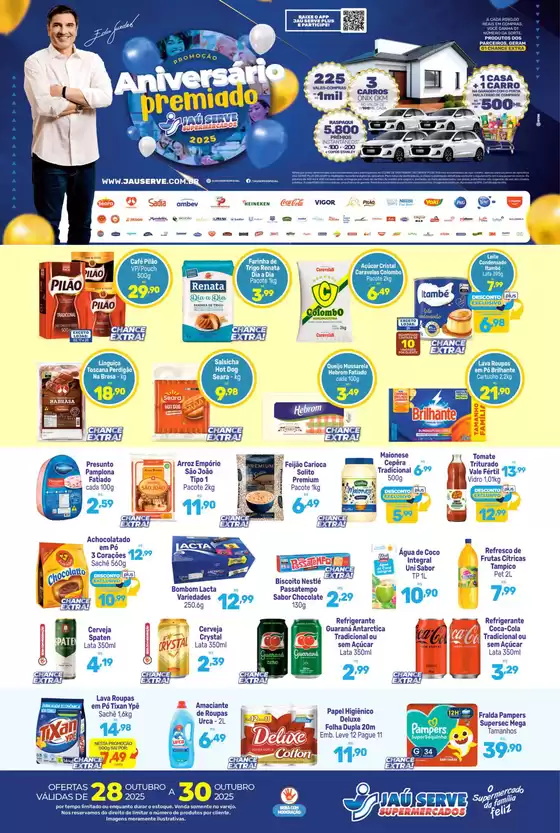 Catálogo Supermercados Jaù Serve em Guarulhos | OFERTAS DA TV JAÚ SERVE | 2025-10-28T00:00:00.000Z - 2025-10-30T00:00:00.000Z