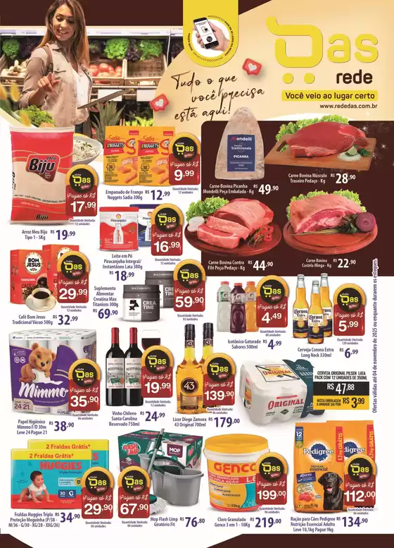 Catálogo Rede DAS em Tobias Barreto | Ofertas  | 2025-10-29T00:00:00.000Z - 2025-11-04T00:00:00.000Z