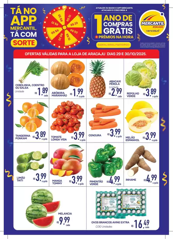 Catálogo Mercantil Atacado em Aracaju | Uno Ano De Compras Grátis | 2025-10-29T00:00:00.000Z - 2025-10-30T00:00:00.000Z