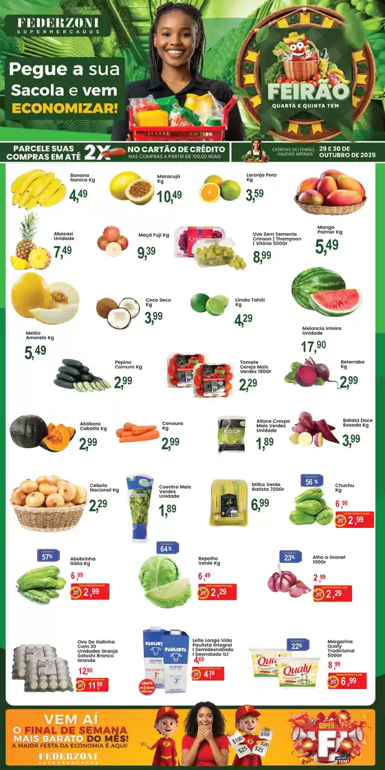 Catálogo Federzoni Supermercados | Quarta E Quinta  | 2025-10-29T00:00:00.000Z - 2025-10-30T00:00:00.000Z