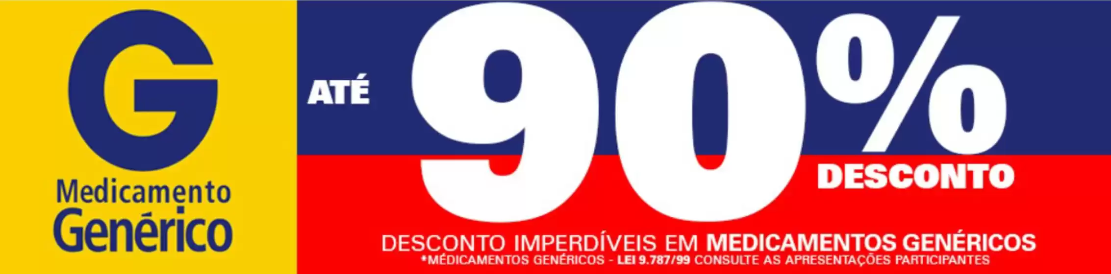 Medicamento Generico ate 90% dcto !