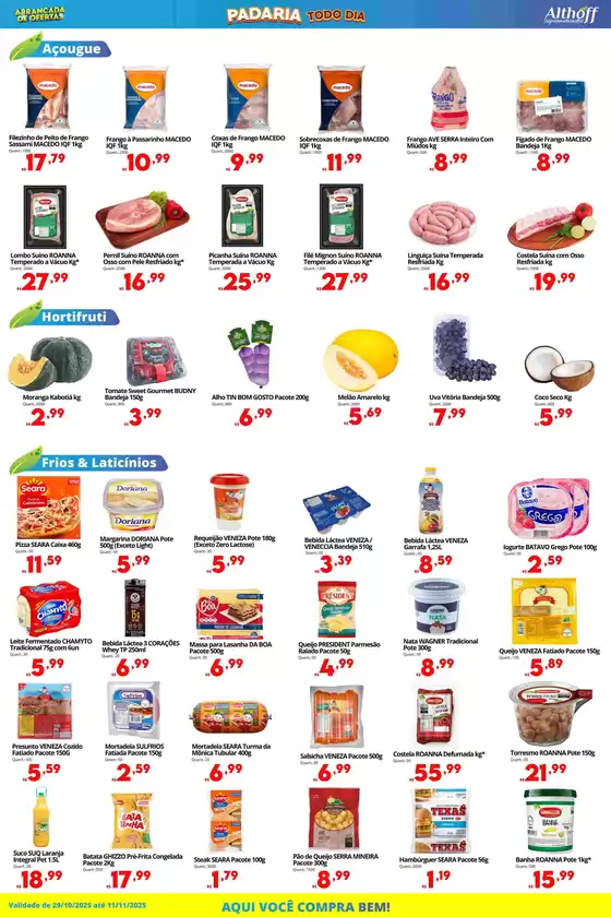 Encartes de Ofertas Althoff (29/10 a 11/11).