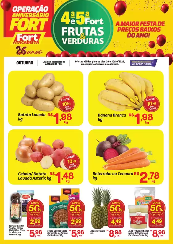 Catálogo Fort Atacadista em Rio Claro | SC Fort FLV 4 e 5 29 e 30 OUT 25 Ararangua | 2025-10-29T00:00:00.000Z - 2025-10-30T00:00:00.000Z