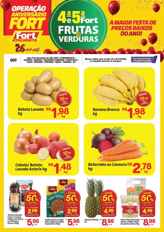 Catálogo Fort Atacadista em Rio Claro | SC Fort FLV 4 e 5 29 e 30 OUT 25 Regional | 2025-10-29T00:00:00.000Z - 2025-10-30T00:00:00.000Z