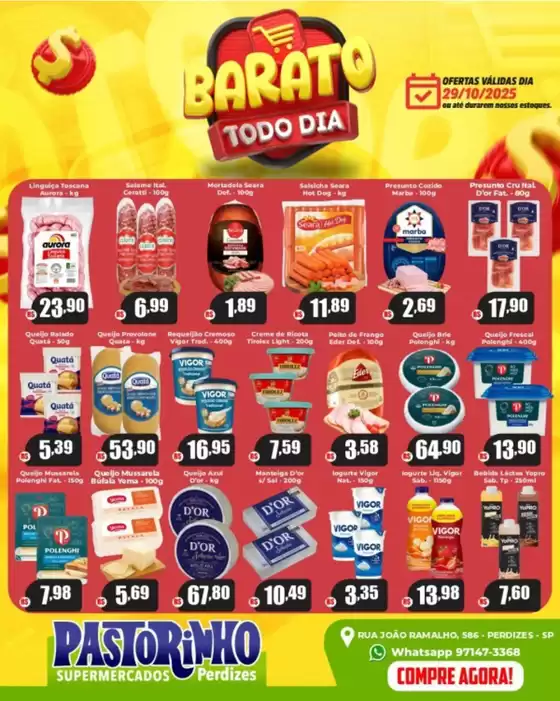 Catálogo Supermercado Pastorinho | Ofertas exclusivas para nossos clientes | 2025-10-29T00:00:00.000Z - 2025-10-29T00:00:00.000Z