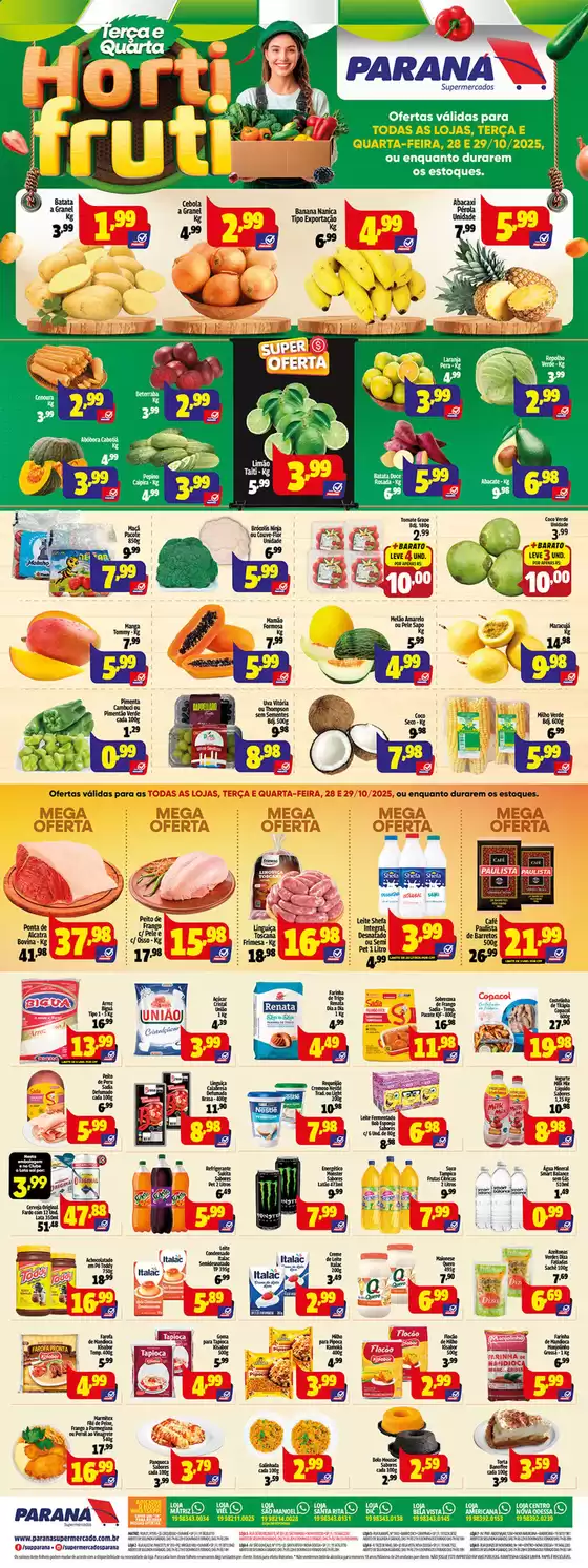 Catálogo Paraná Supermercados | Descubra ofertas atraentes | 2025-10-29T00:00:00.000Z - 2025-10-29T00:00:00.000Z