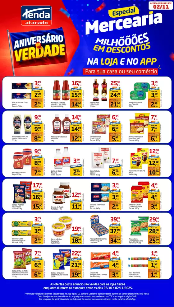 Catálogo Tenda Atacado | Especial Mercearia | 2025-10-26T00:00:00.000Z - 2025-11-02T00:00:00.000Z