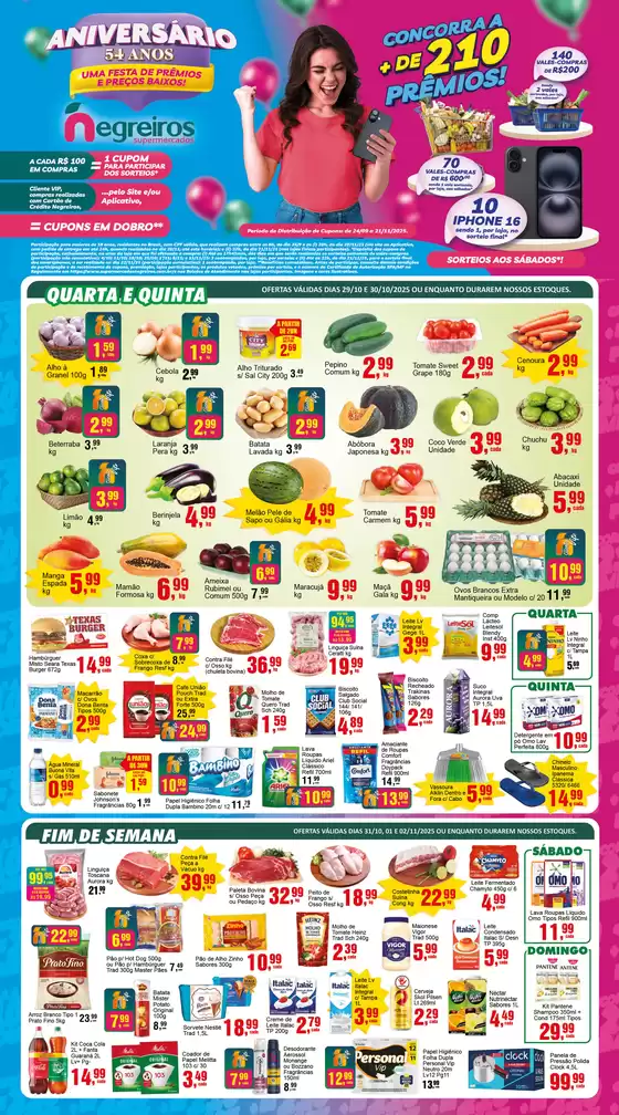 Catálogo Negreiros Supermercados em Recife | Aniversàrio Negreiros  | 2025-10-29T00:00:00.000Z - 2025-11-04T00:00:00.000Z