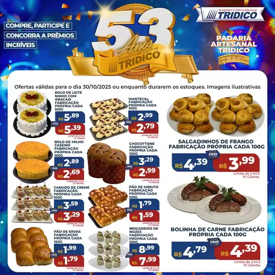 Catálogo Supermercados Tridico em Cruz Alta | Ofertas  | 2025-10-30T00:00:00.000Z - 2025-10-30T00:00:00.000Z