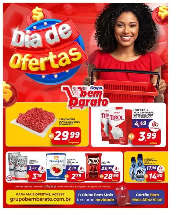 Catálogo Supermercado Bem Barato | Dia De Ofertas | 2025-10-30T00:00:00.000Z - 2025-11-03T00:00:00.000Z