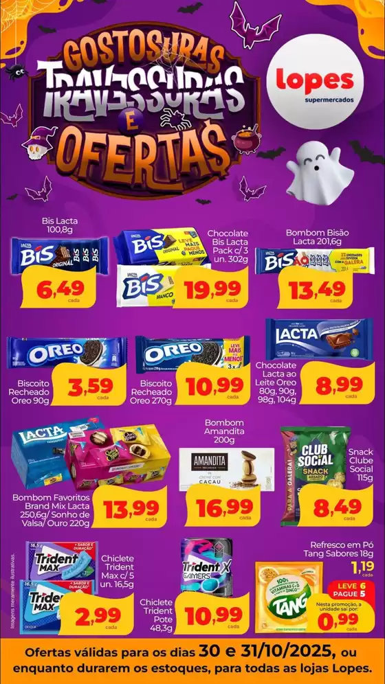 Catálogo Lopes Supermercados | Gustasuras Travesuras E Ofertas | 2025-10-31T00:00:00.000Z - 2025-10-31T00:00:00.000Z