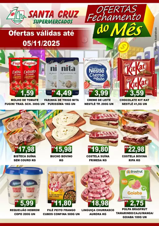 Catálogo Santa Cruz Supermercados em Sorocaba | Ofertas Fechamento do mes | 2025-10-31T00:00:00.000Z - 2025-11-05T00:00:00.000Z