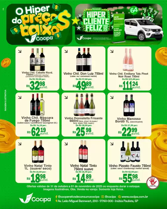 Catálogo Cocipa em Sorocaba | Descubra ofertas atraentes | 2025-10-31T00:00:00.000Z - 2025-11-01T00:00:00.000Z