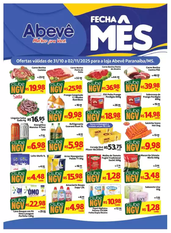 Catálogo Abevê Supermercados em Sorocaba | Melhores ofertas para compradores econômicos | 2025-10-31T00:00:00.000Z - 2025-11-02T00:00:00.000Z