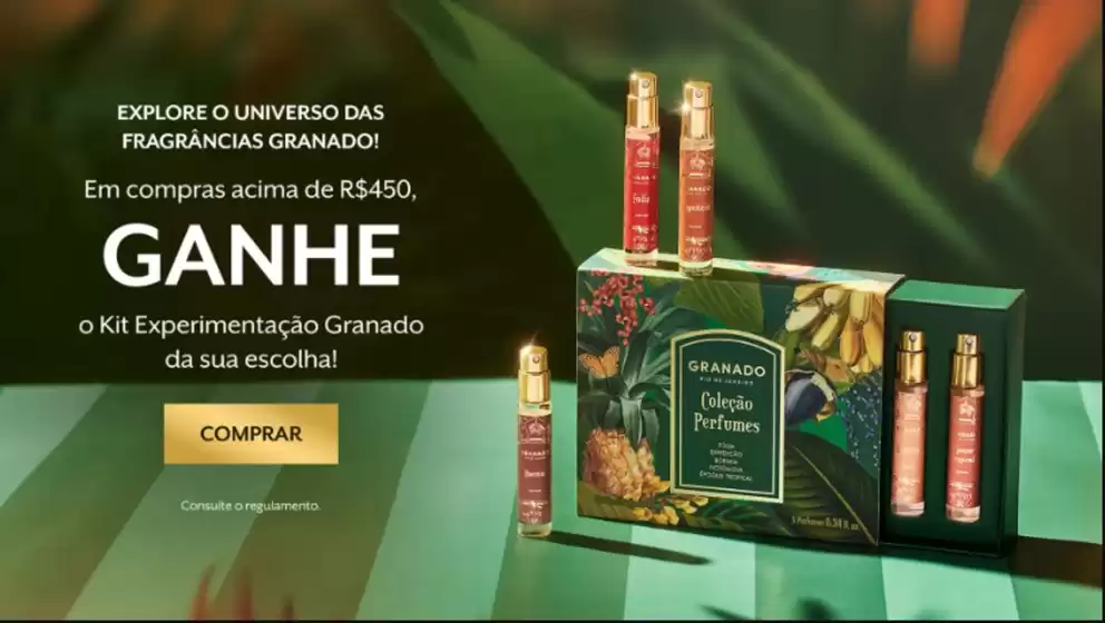 Catálogo Granado | Em compras acima de R$450 Ganhe o Kit expiremtacao Granado da sua escolha ! | 2025-10-31T00:00:00.000Z - 2025-11-18T00:00:00.000Z