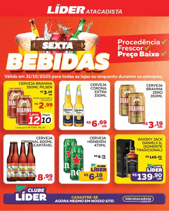 Catálogo Líder Atacadista em Sorocaba | SEXTA DAS BEBIDAS | 2025-10-31T00:00:00.000Z - 2025-10-31T00:00:00.000Z