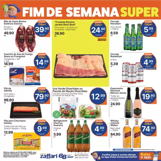 Catálogo Comercial Zaffari em Juiz de Fora | FIM DE SEMANA | 2025-10-31T00:00:00.000Z - 2025-11-02T00:00:00.000Z