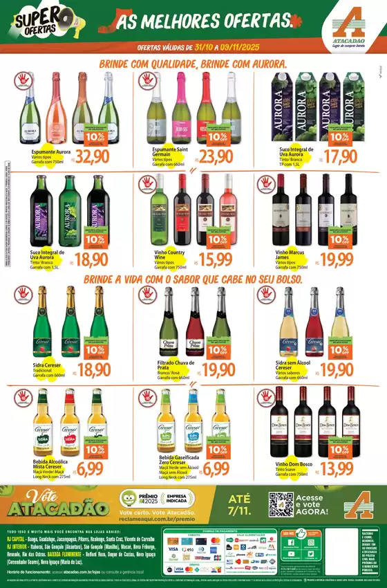 Promoções especiais em andamento