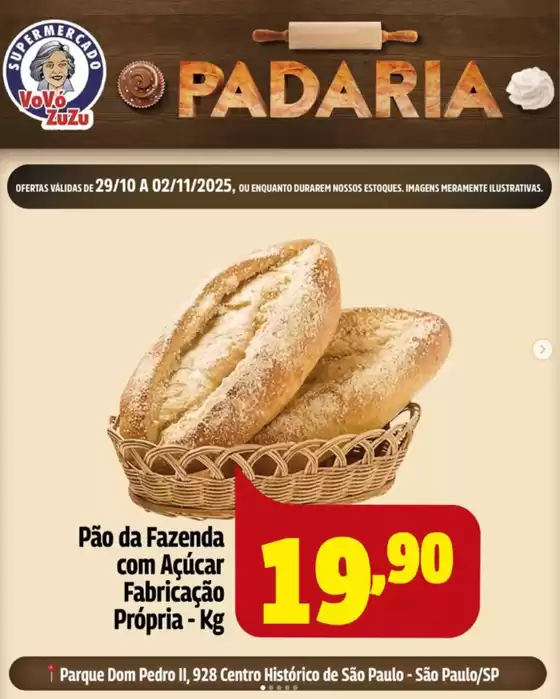 Catálogo Vovó Zuzu em Santo André | OFERTAS DA PADARIA | 2025-10-31T00:00:00.000Z - 2025-11-02T00:00:00.000Z