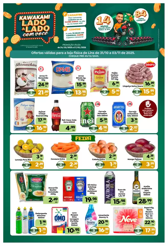 Catálogo Supermercados Kawakami | Ofertas - Lins | 2025-10-24T00:00:00.000Z - 2026-01-17T00:00:00.000Z