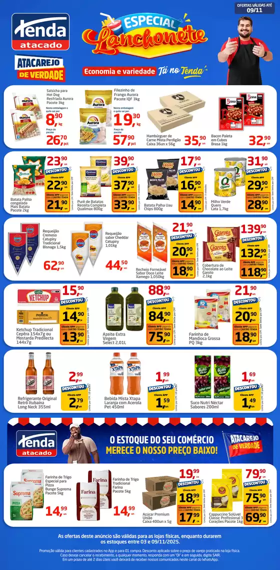 Catálogo Tenda Atacado em Balneário Camboriú | Especial Lanchonete | 2025-11-03T00:00:00.000Z - 2025-11-09T00:00:00.000Z