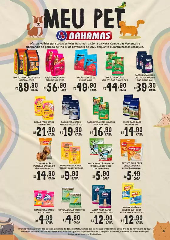 Catálogo Bahamas Supermercados em Brasília | Meu Pet Bahamas | 2025-11-03T00:00:00.000Z - 2025-11-15T00:00:00.000Z