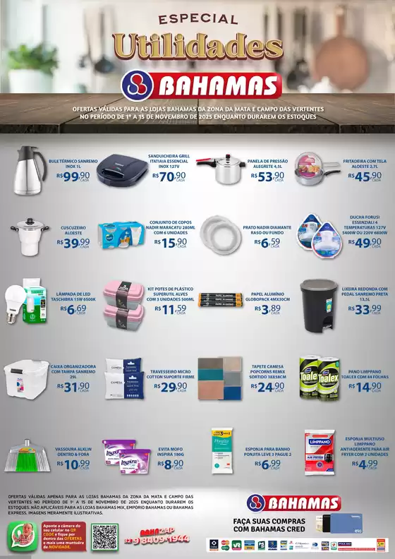 Catálogo Bahamas Supermercados em Brasília | Especial Utilidades Bahamas | 2025-11-03T00:00:00.000Z - 2025-11-15T00:00:00.000Z