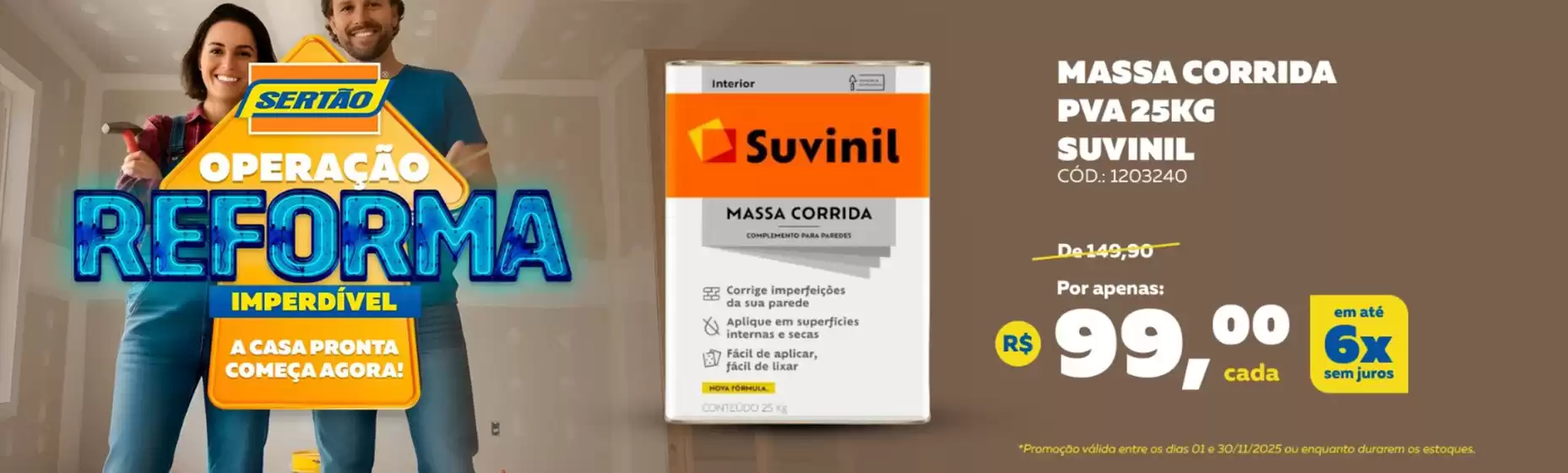 Catálogo Sertão em Limeira | Ofertas Sertão | 2025-11-03T00:00:00.000Z - 2025-11-30T00:00:00.000Z