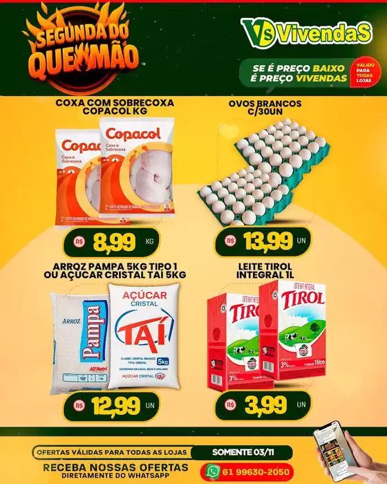 Catálogo Vivendas Supermercado em Niterói | segunda do queimao  | 2025-11-03T00:00:00.000Z - 2025-11-03T00:00:00.000Z