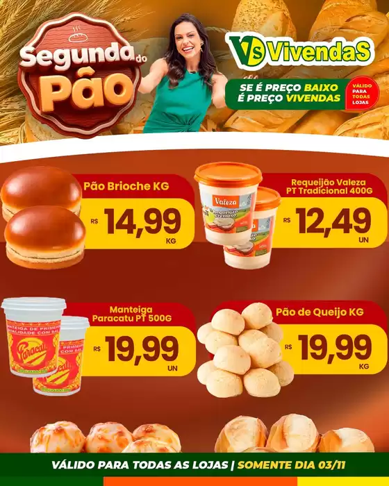 Catálogo Vivendas Supermercado | Segunda do pao  | 2025-11-03T00:00:00.000Z - 2025-11-03T00:00:00.000Z