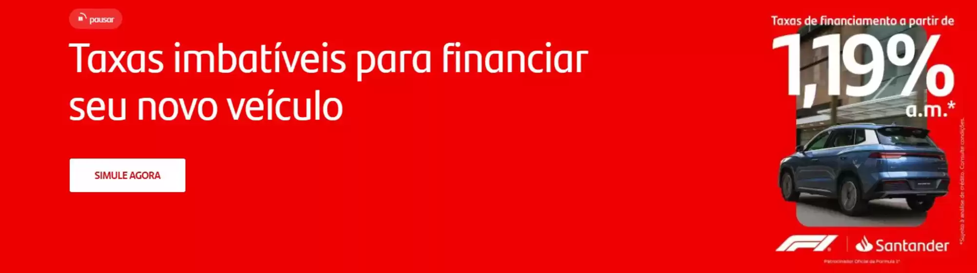Catálogo Santander em Hortolândia | Taxas imbatíveis para financiar seu novo veículo | 2025-11-03T00:00:00.000Z - 2025-12-03T00:00:00.000Z