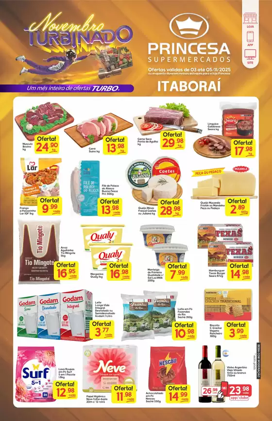 Catálogo Princesa Supermercados em Mirassol | Novembro turbinado Itaborai 03 a 05-11 | 2025-11-03T00:00:00.000Z - 2025-11-06T00:00:00.000Z