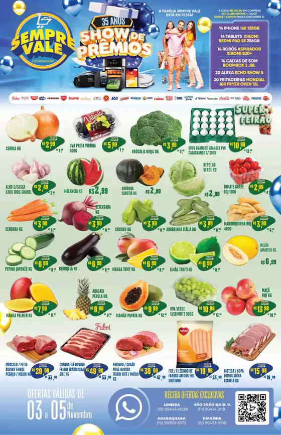 Ofertas especiais atraentes para todos