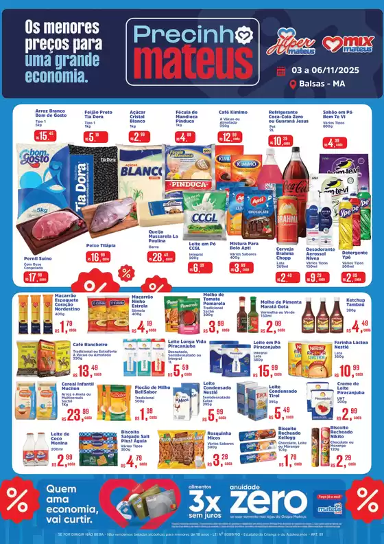Catálogo Supermercados Mateus em Caucaia | Ampla seleção de ofertas | 2025-11-03T00:00:00.000Z - 2025-11-06T00:00:00.000Z