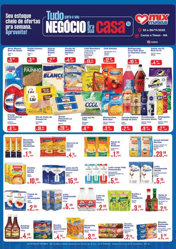 Catálogo Supermercados Mateus em Caucaia | Economize agora com nossas ofertas | 2025-11-03T00:00:00.000Z - 2025-11-06T00:00:00.000Z