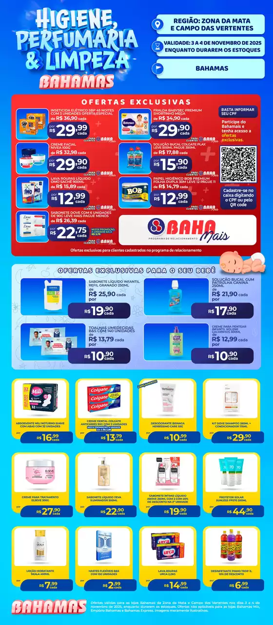 Catálogo Bahamas Supermercados em Juiz de Fora | Higiene Perfumeria & Limpeza | 2025-11-03T00:00:00.000Z - 2025-11-04T00:00:00.000Z