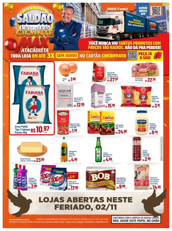 Catálogo Max Atacadista em Arapongas | Economize agora com nossas ofertas | 2025-11-01T00:00:00.000Z - 2025-11-05T00:00:00.000Z