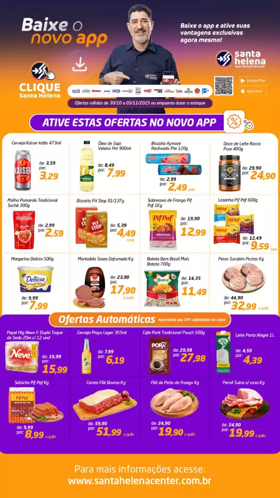 Catálogo Supermercados Santa Helena em Farroupilha | Baixe O Novo App | 2025-11-03T00:00:00.000Z - 2025-11-06T00:00:00.000Z