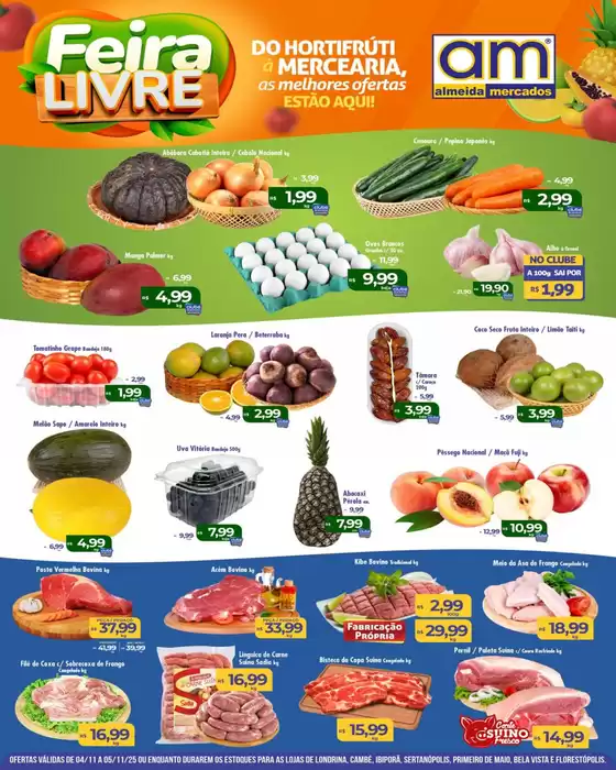 Catálogo Almeida Mercados em Cosmópolis | Feira Livre | 2025-11-04T00:00:00.000Z - 2025-11-05T00:00:00.000Z