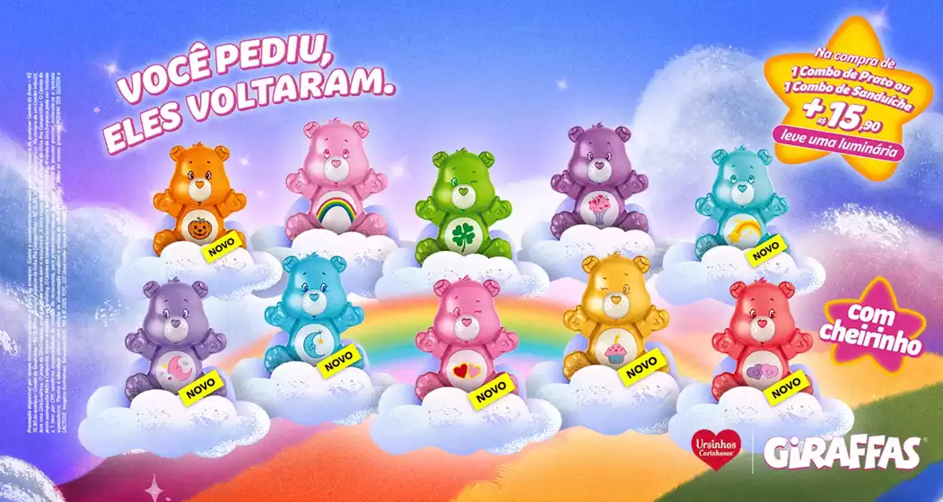 Catálogo Giraffas em Paranavaí | Você Pedium Eles Voltaram | 2025-11-04T00:00:00.000Z - 2025-11-18T00:00:00.000Z