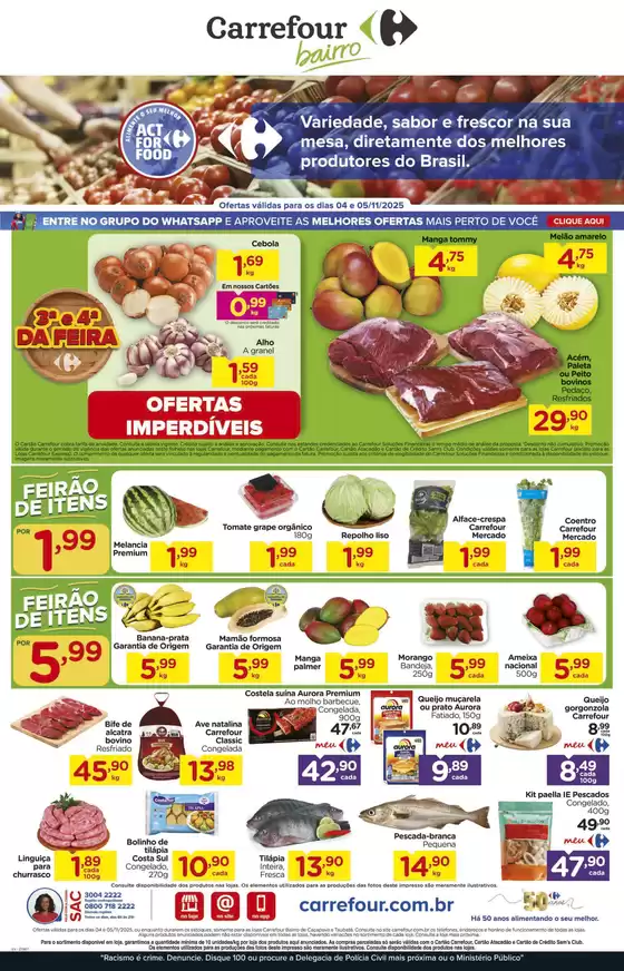 Catálogo Carrefour Bairro | FEIRA | 2025-11-04T00:00:00.000Z - 2025-11-05T00:00:00.000Z