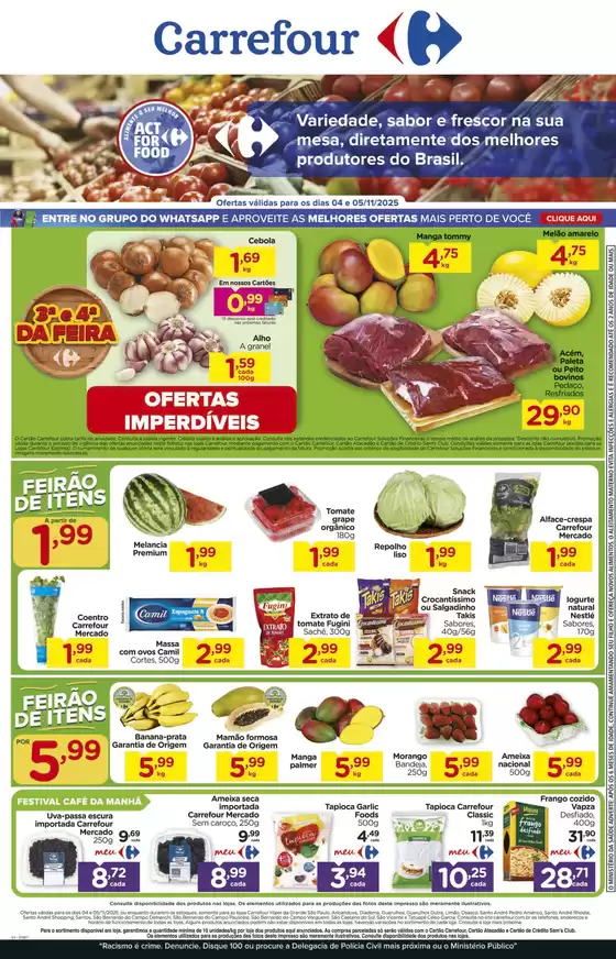 Catálogo Carrefour em Lages | FEIRA | 2025-11-04T00:00:00.000Z - 2025-11-05T00:00:00.000Z