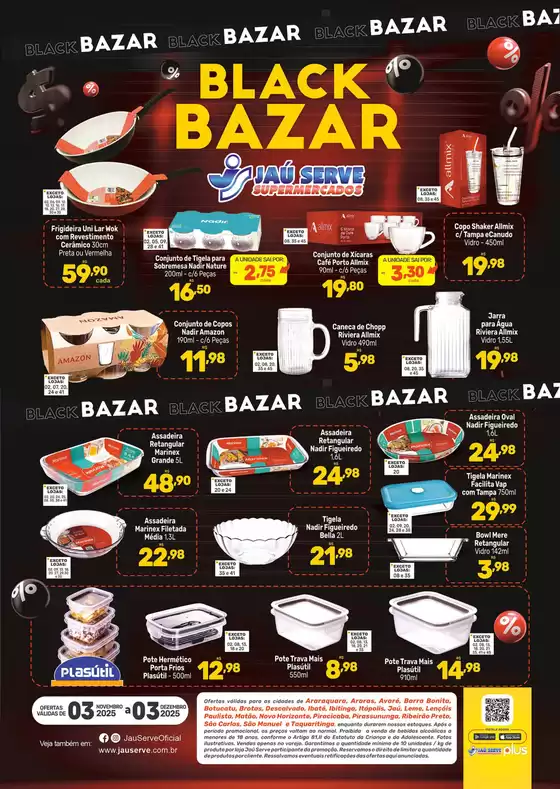 Catálogo Supermercados Jaù Serve em Lages | Black Bazar | 2025-11-04T00:00:00.000Z - 2025-12-03T00:00:00.000Z
