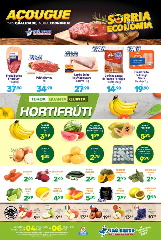 Catálogo Supermercados Jaù Serve em Lages | Sorria Pra Economia | 2025-11-04T00:00:00.000Z - 2025-11-06T00:00:00.000Z