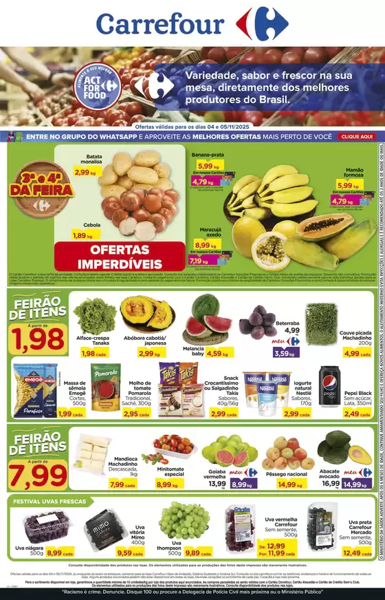Catálogo Carrefour em Lages | Nossas melhores ofertas para você | 2025-11-04T00:00:00.000Z - 2025-11-05T00:00:00.000Z