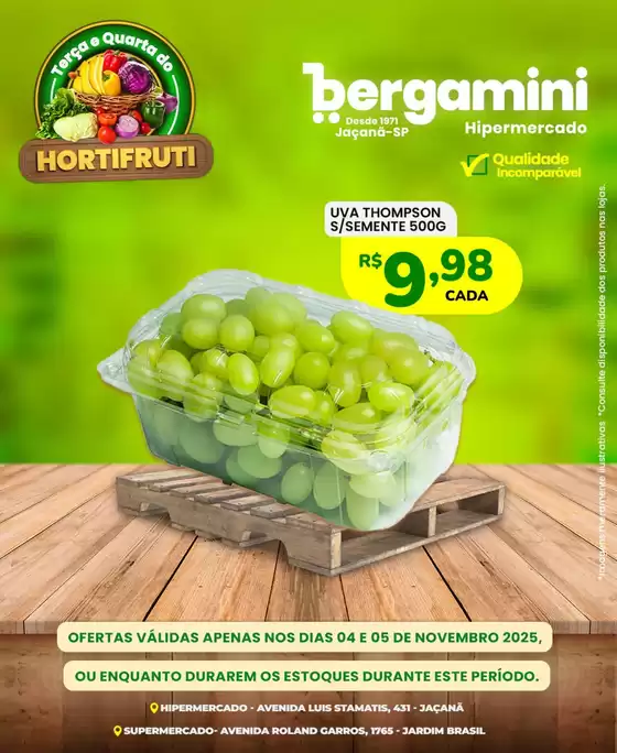 Catálogo Supermercado Bergamini em Barueri | Encarte Supermercado Bergamini | 2025-11-04T00:00:00.000Z - 2025-11-05T00:00:00.000Z